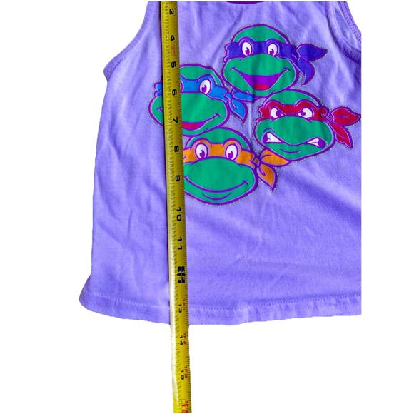 Vtg Girl Ninja Turtle Tank Purple Lilac 4T Nickelodeon - Picture 2 of 8